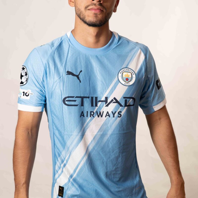 MANCHESTER CITY LOCAL CON PARCHES TIPO ORIGINAL