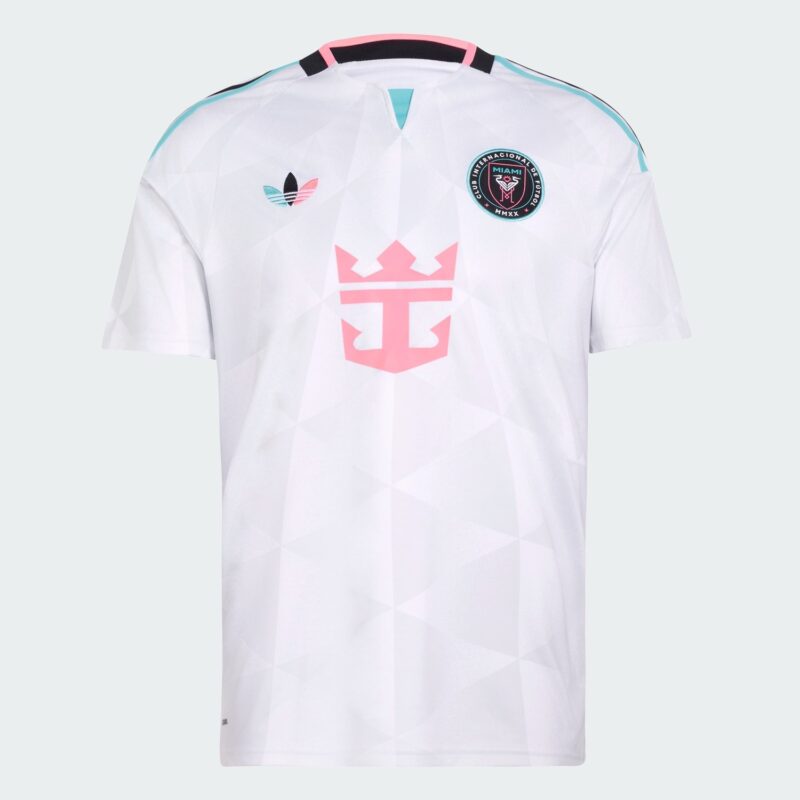 Camiseta Inter Miami tercera equipacion 2026 blanca con detalles rosa y turquesa