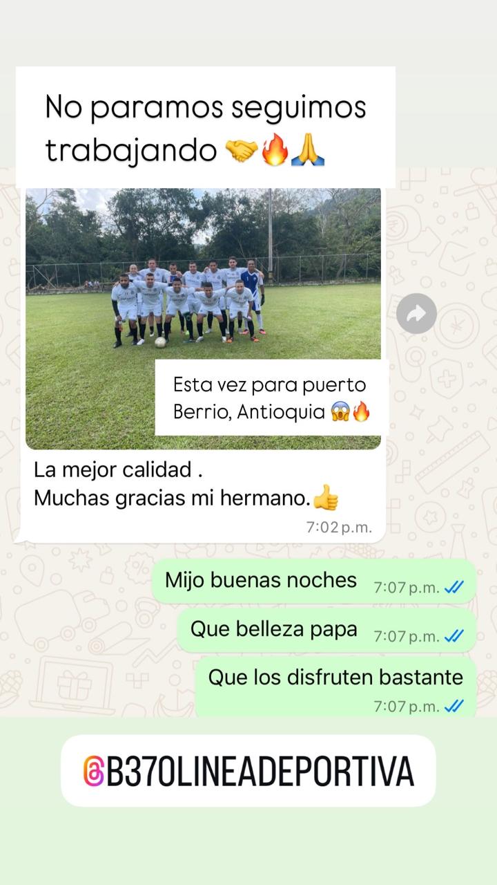 Mensaje de un cliente de B370