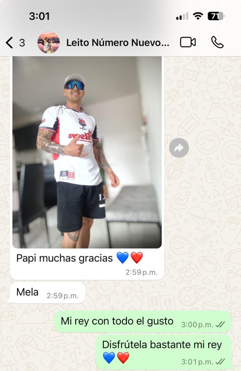 Mensaje de un cliente de B370