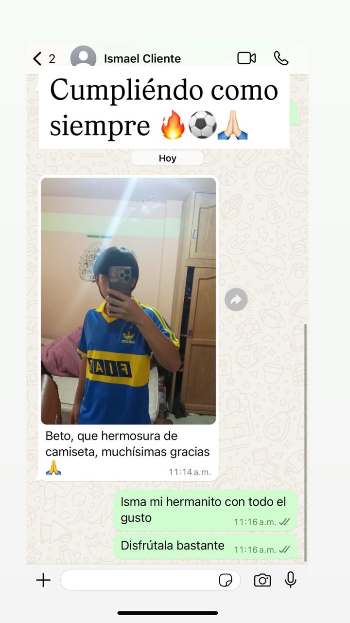 Mensaje de un cliente de B370