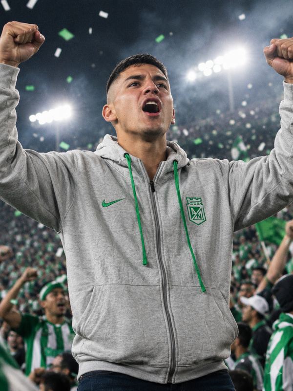 CHAQUETA DE NACIONAL CALENTADORA en uso