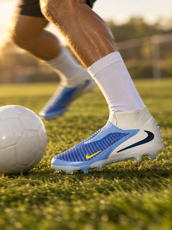 GUAYOS DE BOTA BLANCO Y AZUL en uso